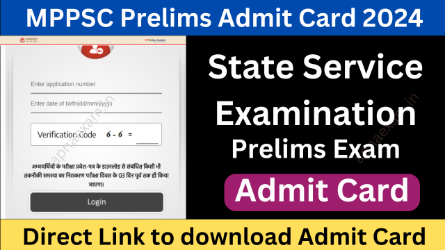 MPPSC Prelims Admit Card 2024